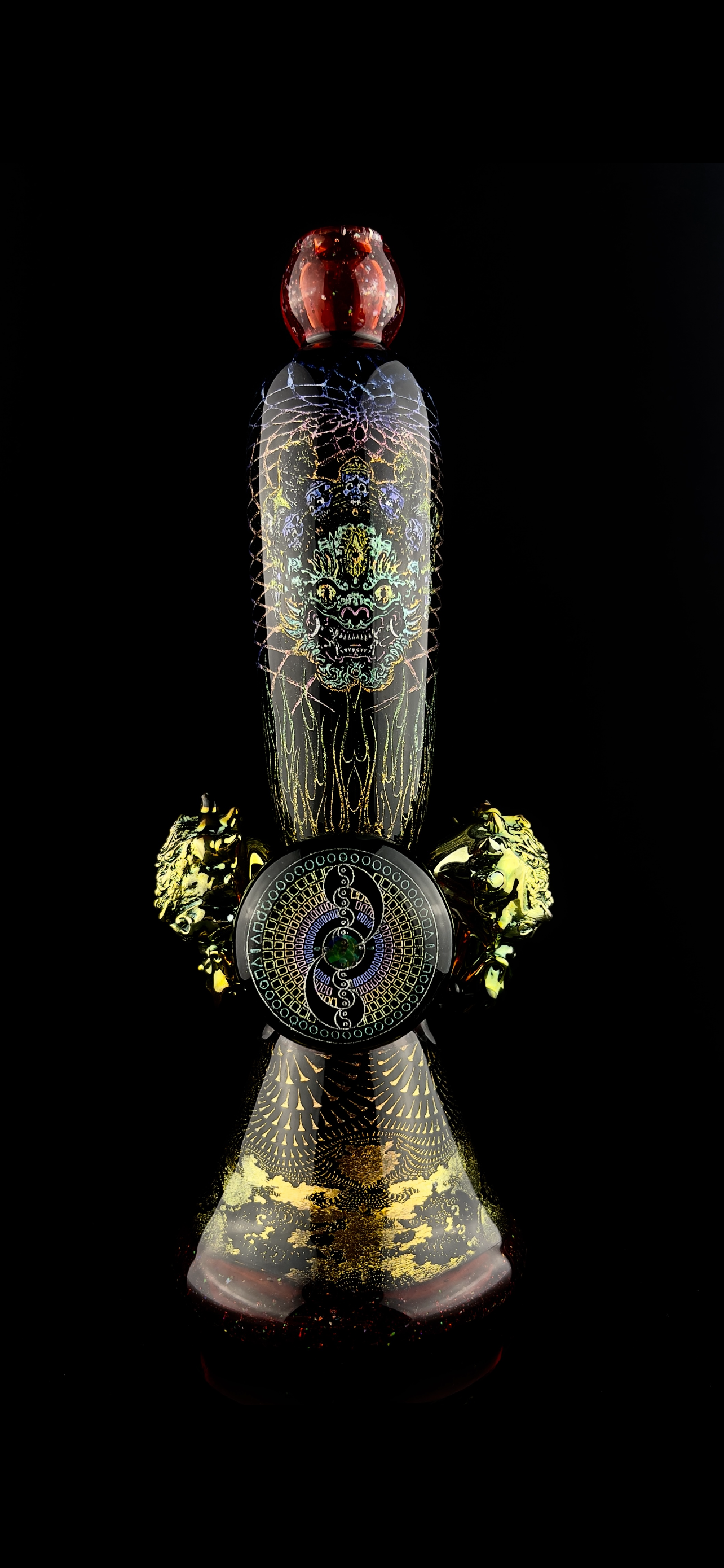 14mm Japanese Dragon W/ Opal Mini Tube by Berzerker