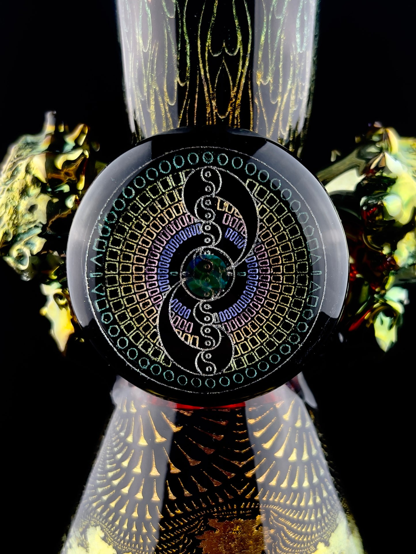 14mm Japanese Dragon W/ Opal Mini Tube by Berzerker