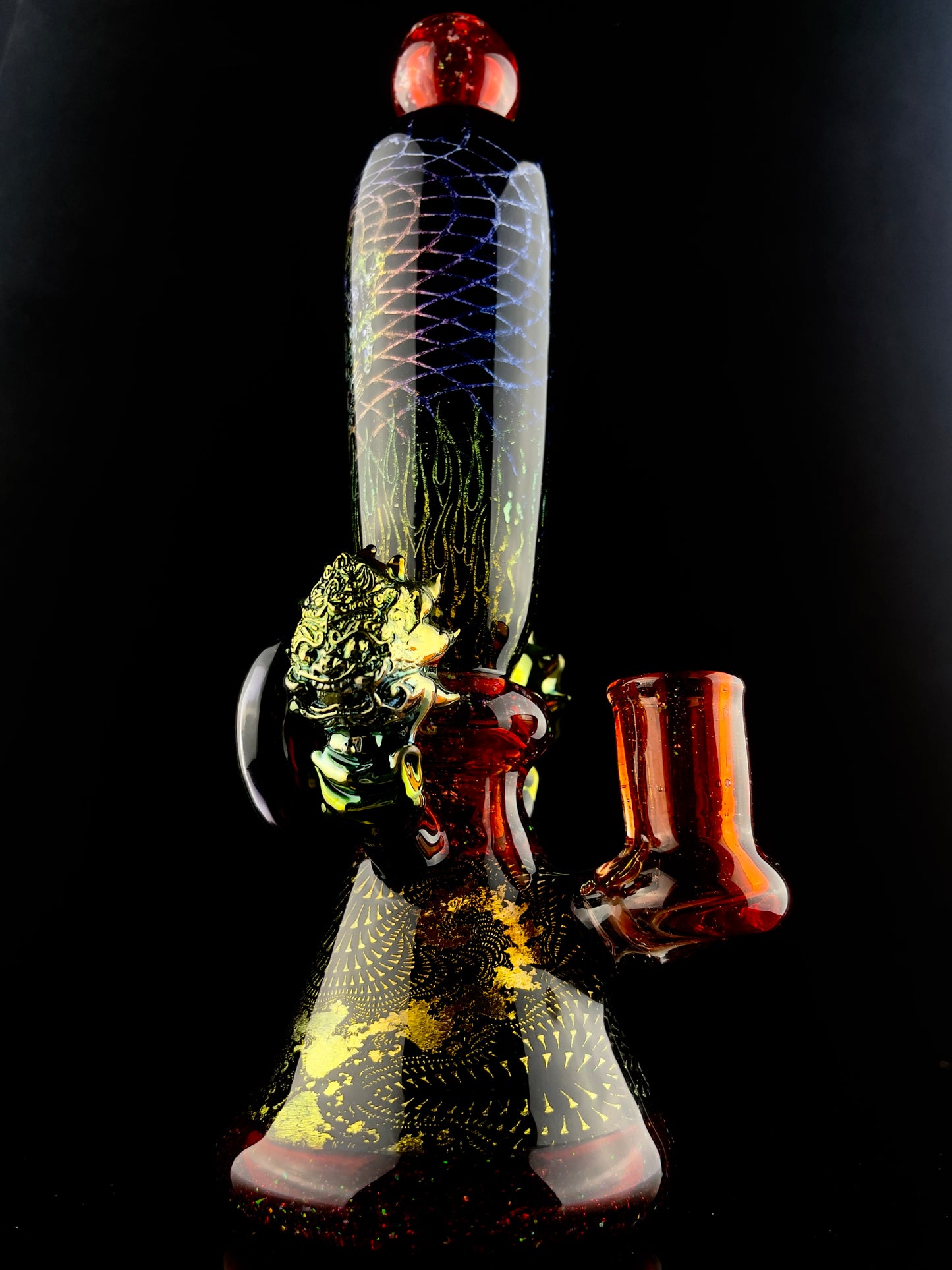 14mm Japanese Dragon W/ Opal Mini Tube by Berzerker