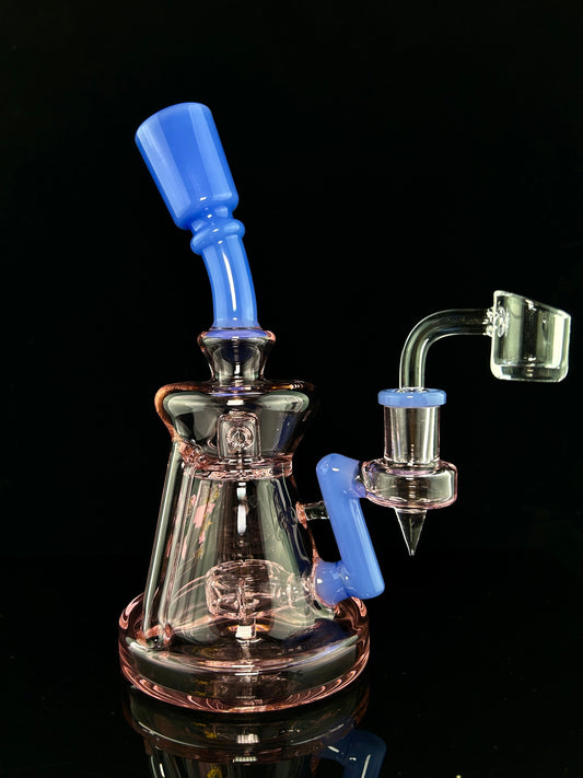 8" Recycler Rig with Circ Perc. Includes Quartz