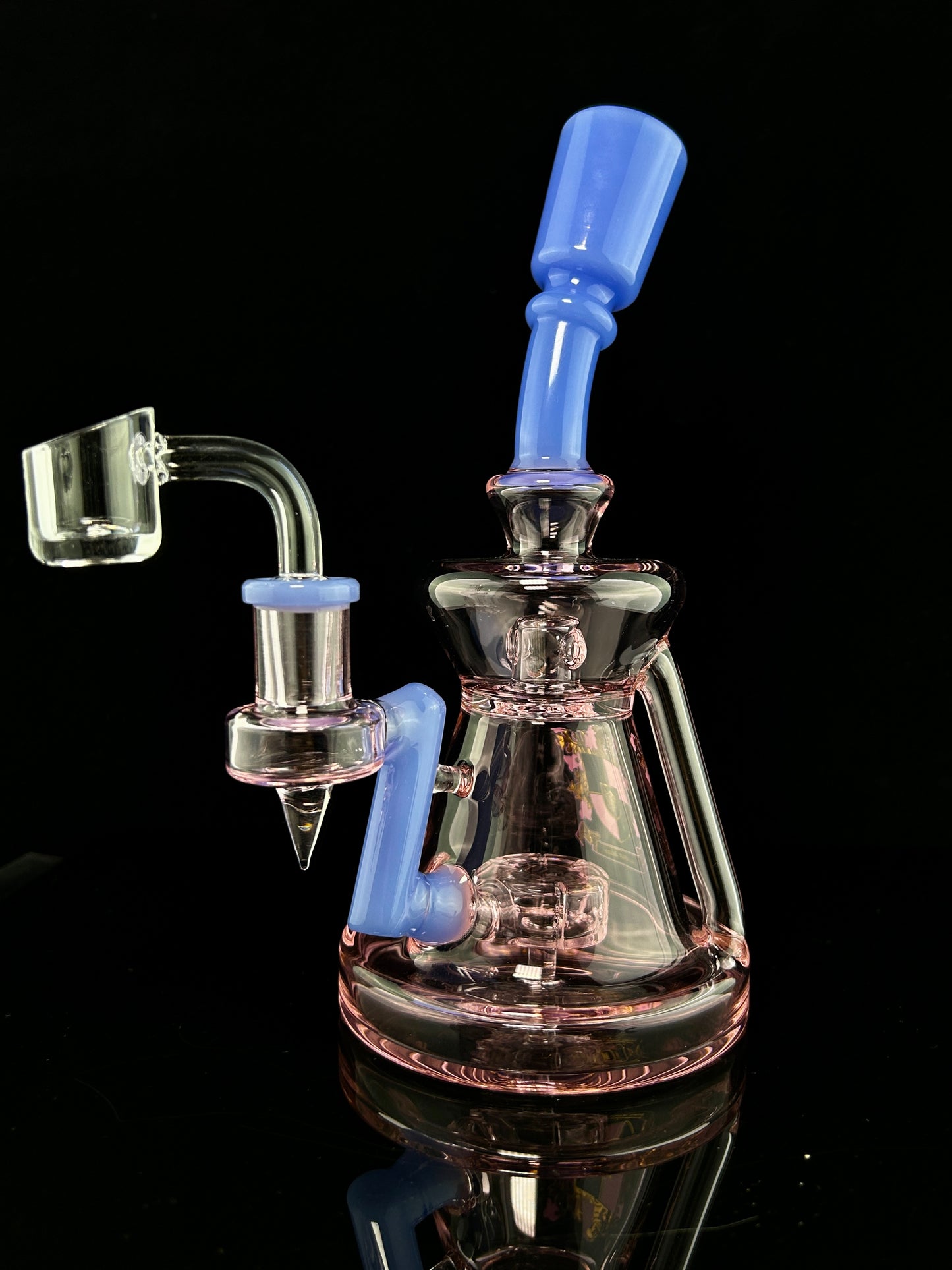 8" Recycler Rig with Circ Perc. Includes Quartz