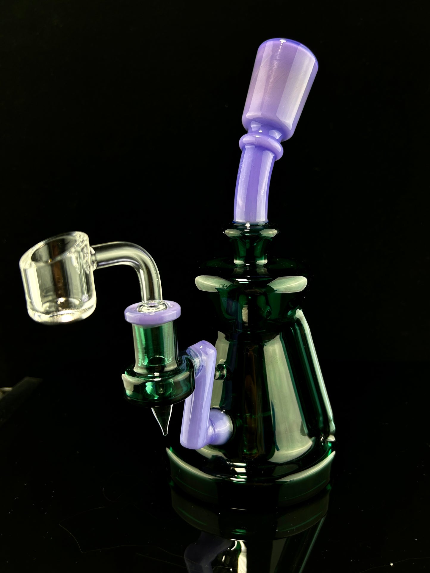 8" Recycler Rig with Circ Perc. Includes Quartz