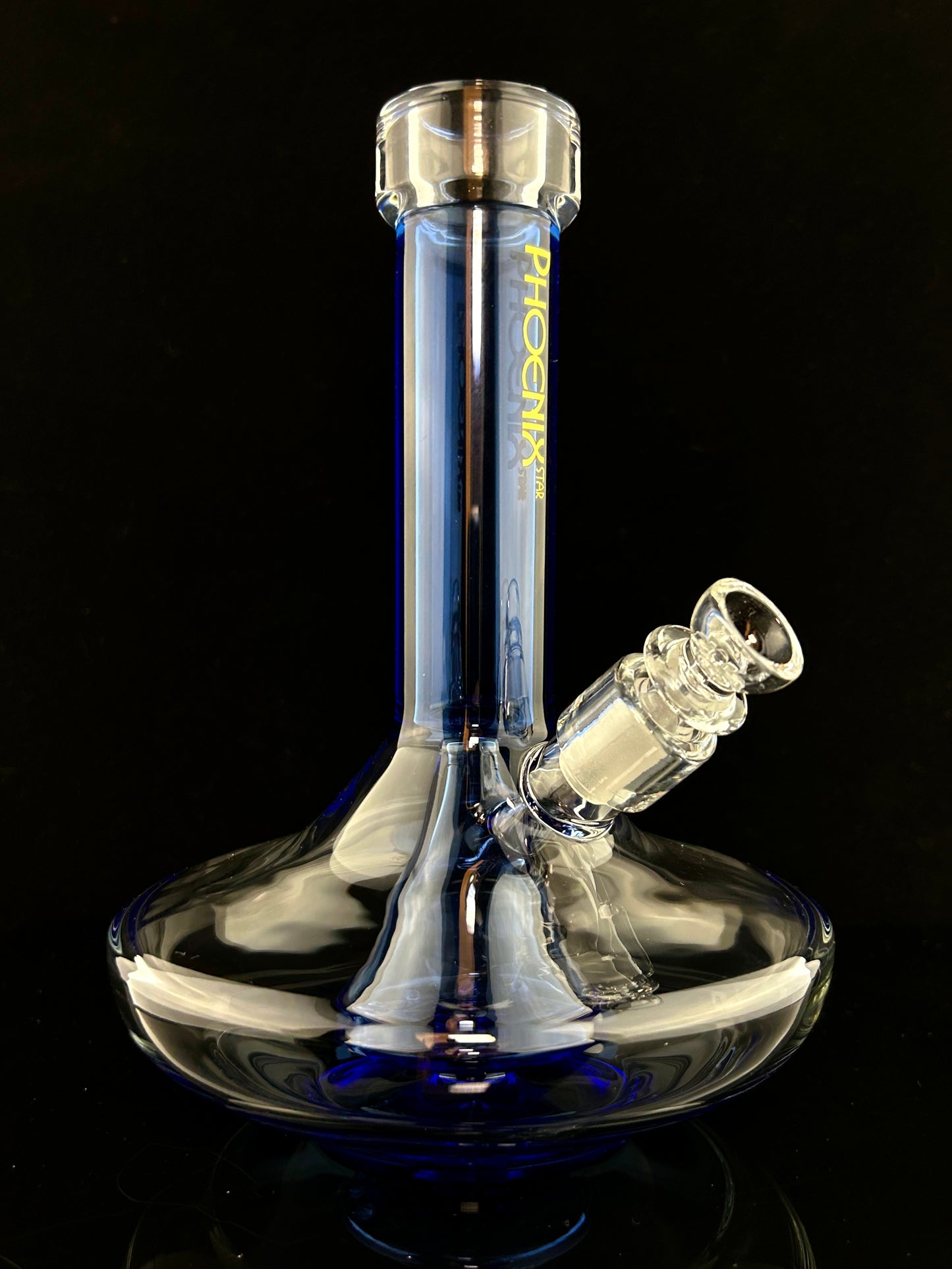 Extra Wide base Beaker Mini Tube with Fixed Showered Perc