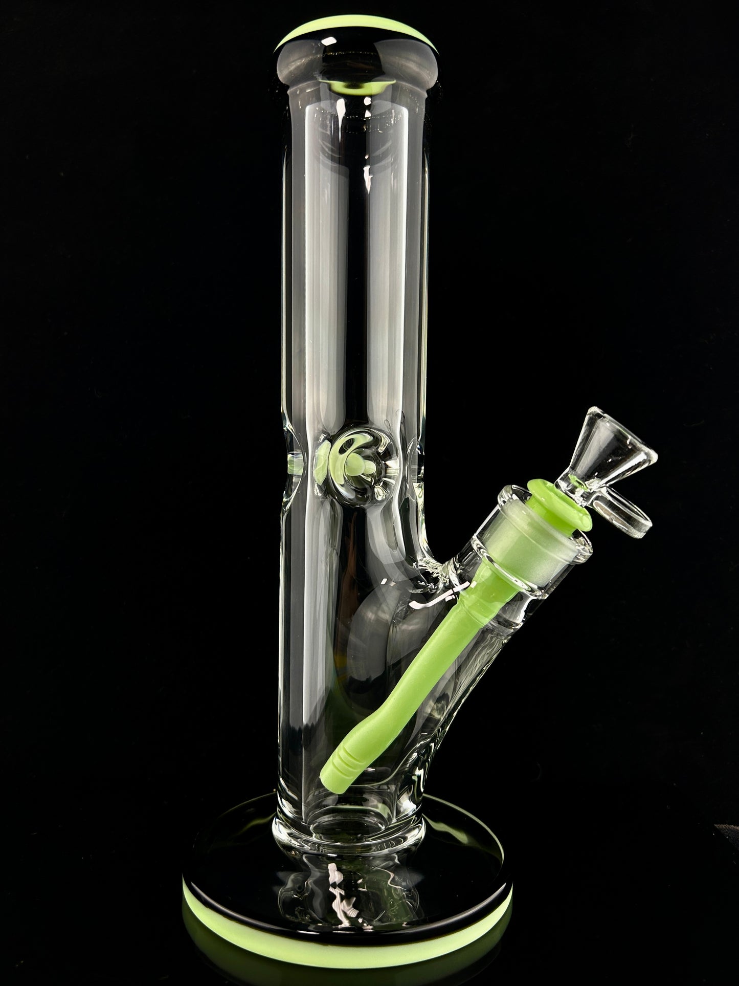 12" 9MM Straight or Beaker Tube with Two Tone Color Accents