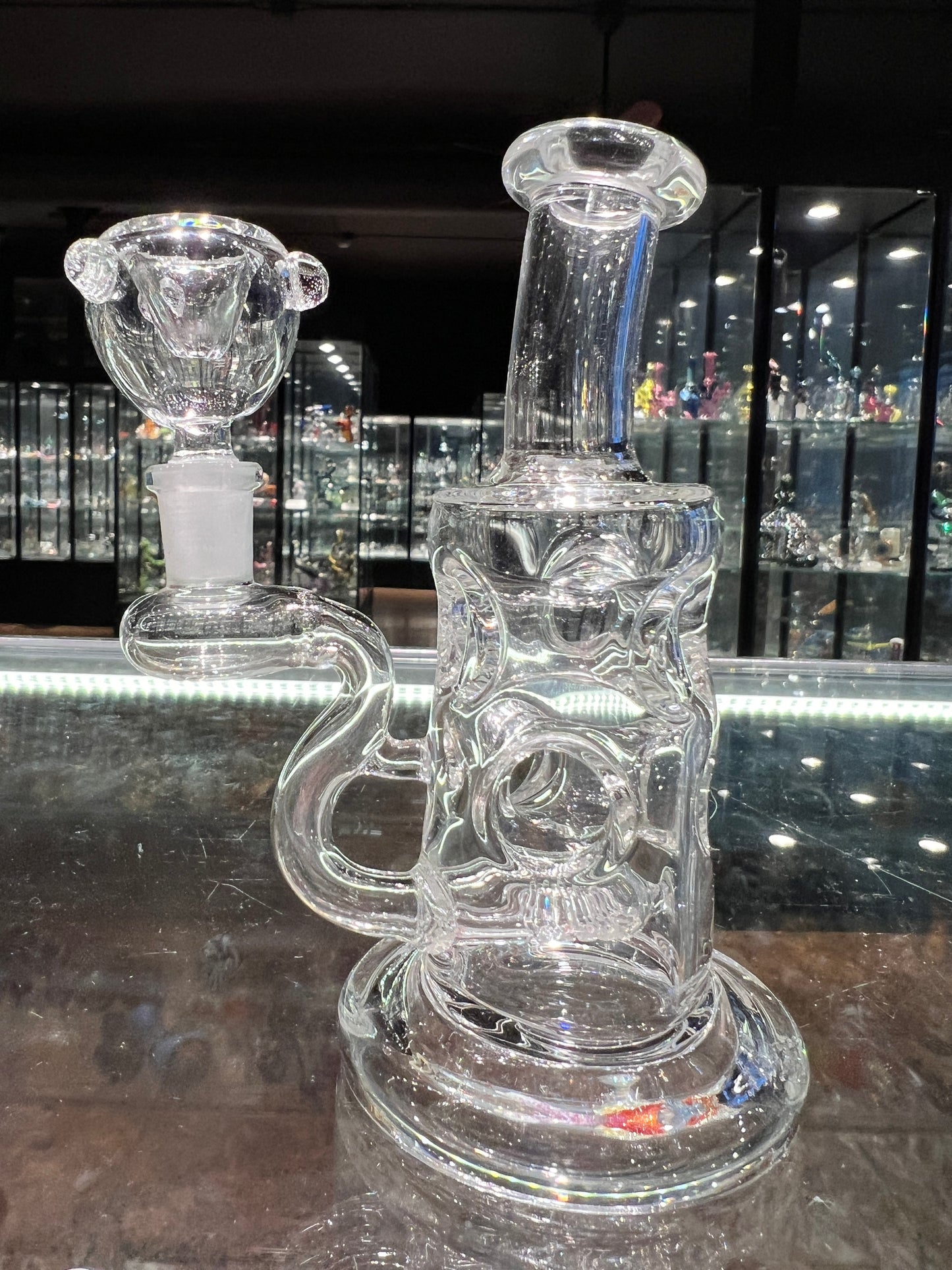 Mini 10MM Straight Fab Rig With Bowl or Quartz Banger