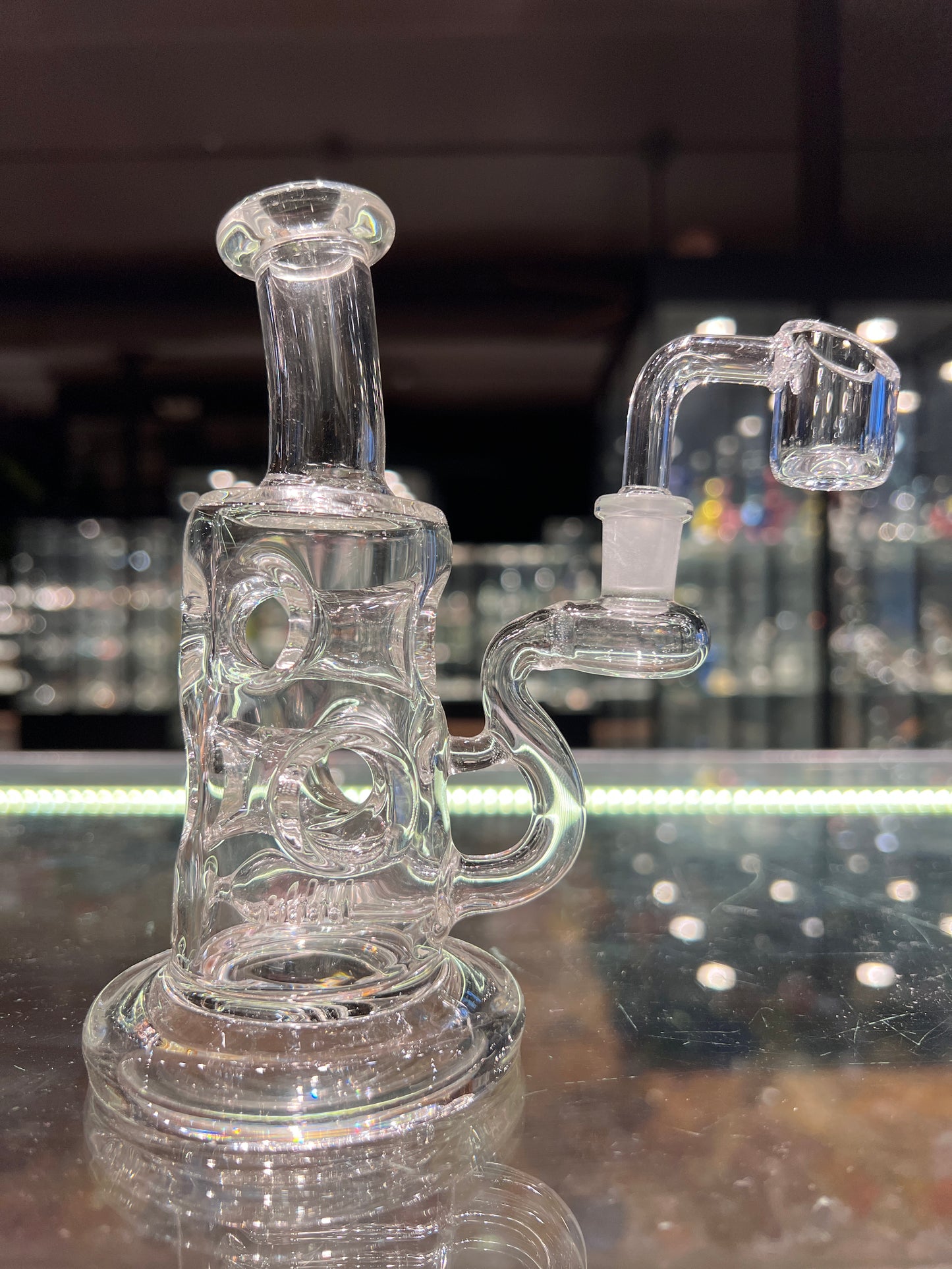 Mini 10MM Straight Fab Rig With Bowl or Quartz Banger