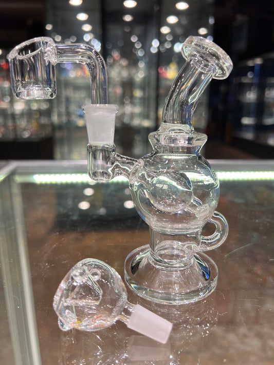 Mini 10MM Ball Style Rig. Choose Bowl or Quartz Banger!