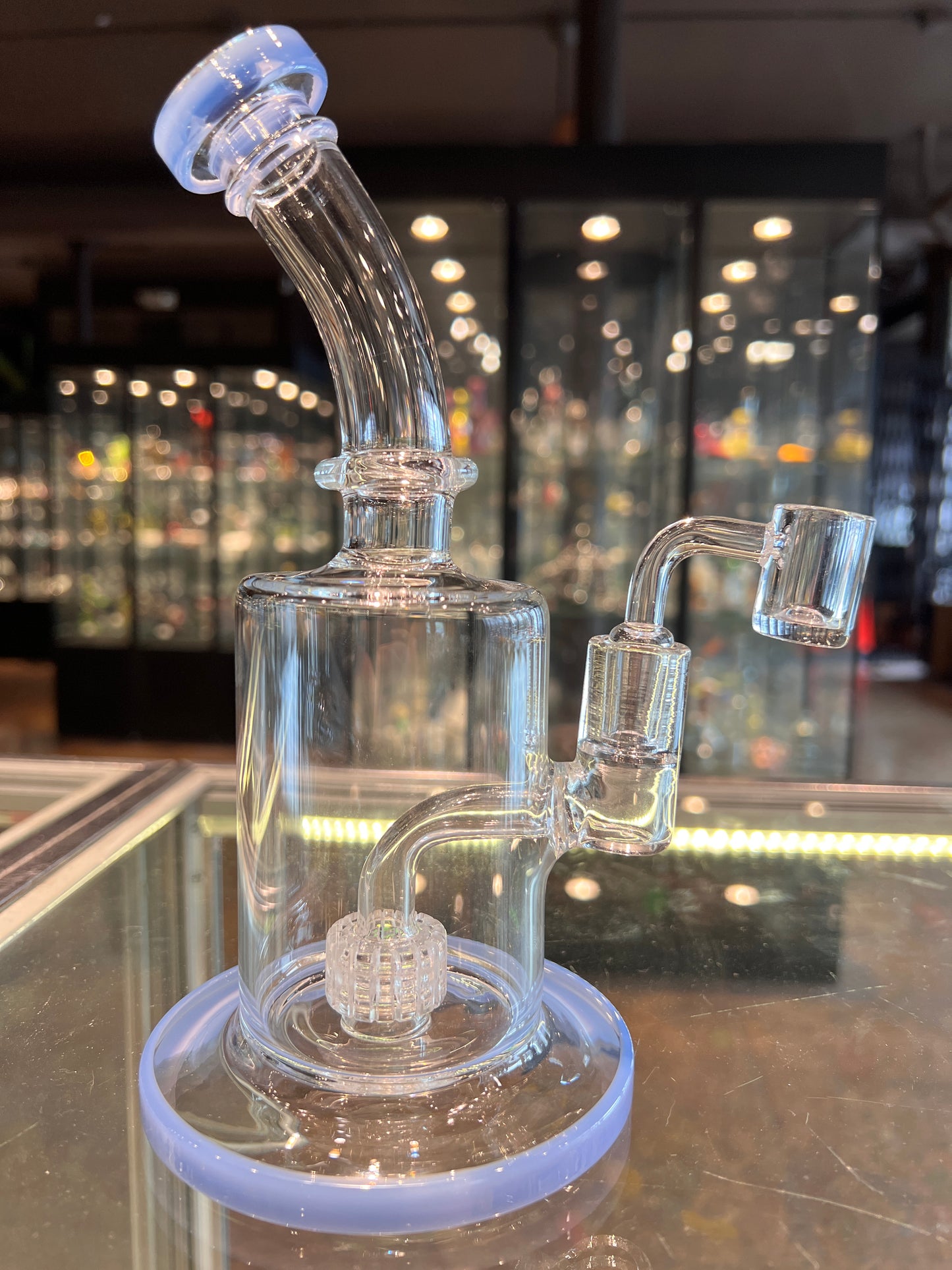 14MM Fat Can XL Rig with Grid Perc. (Choose Bowl or Quartz Banger)