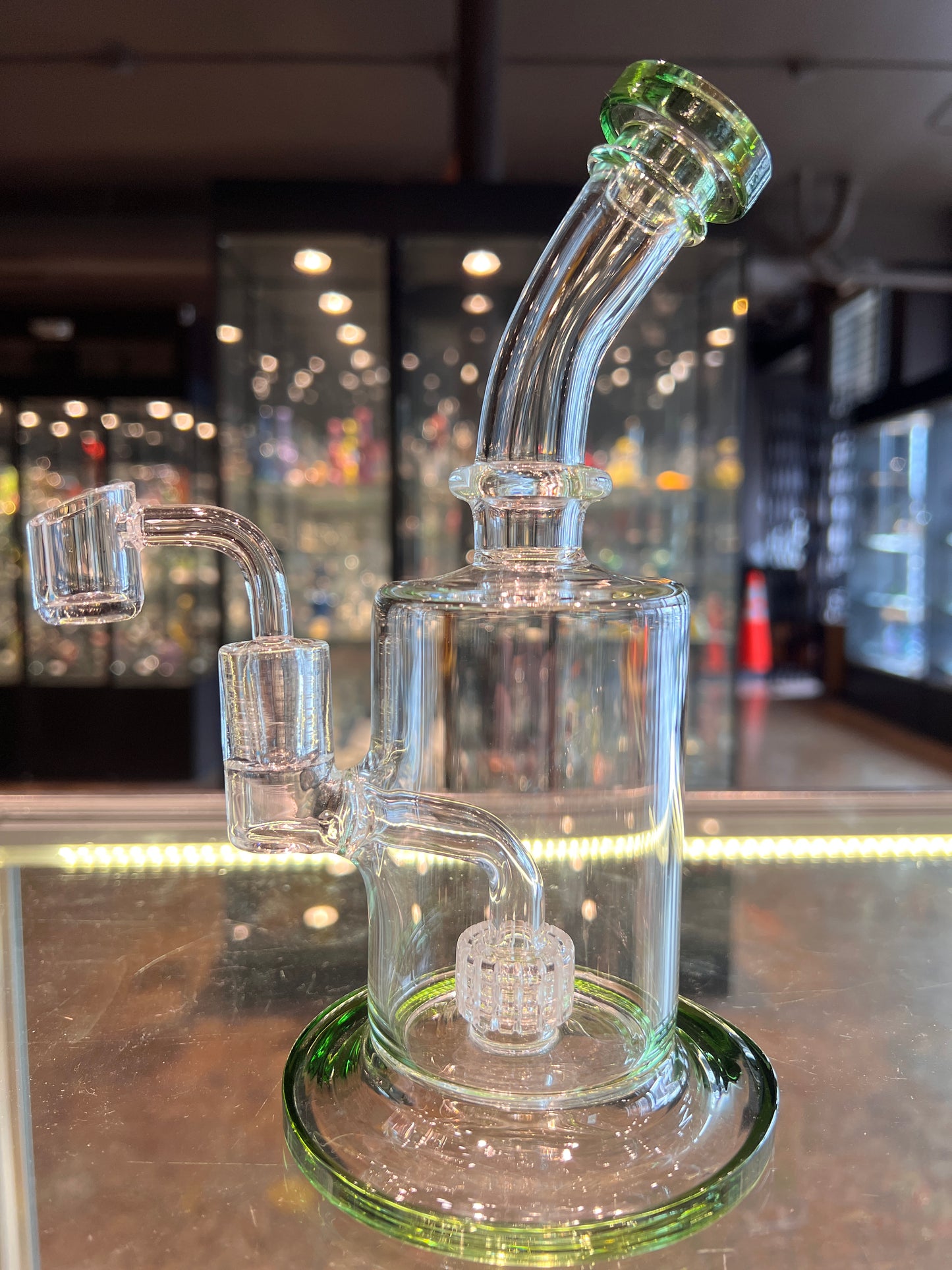 14MM Fat Can XL Rig with Grid Perc. (Choose Bowl or Quartz Banger)