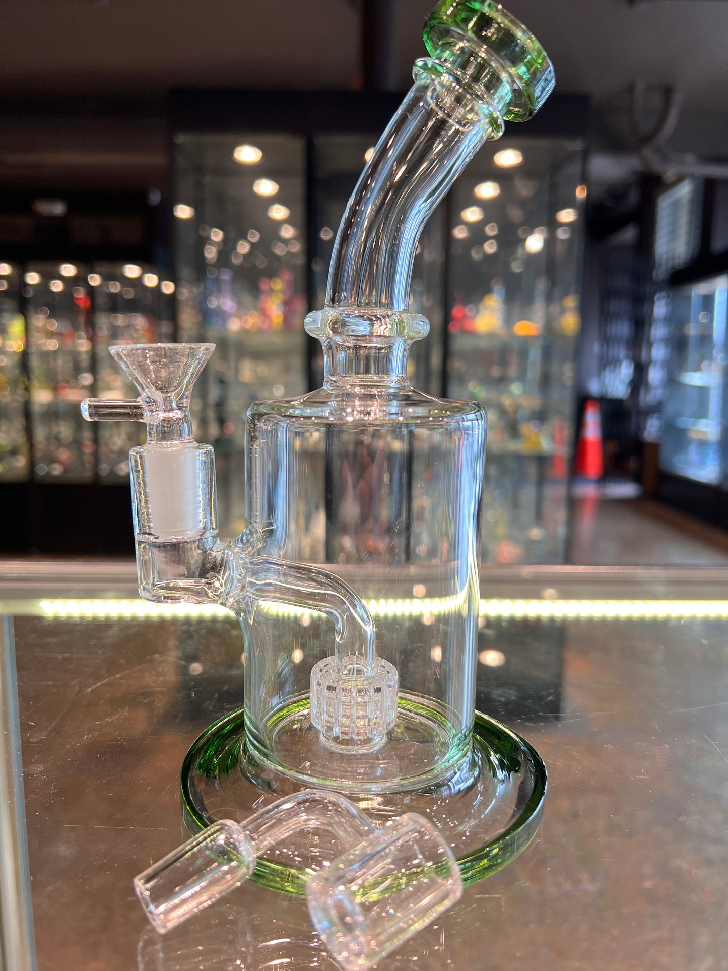 14MM Fat Can XL Rig with Grid Perc. (Choose Bowl or Quartz Banger)