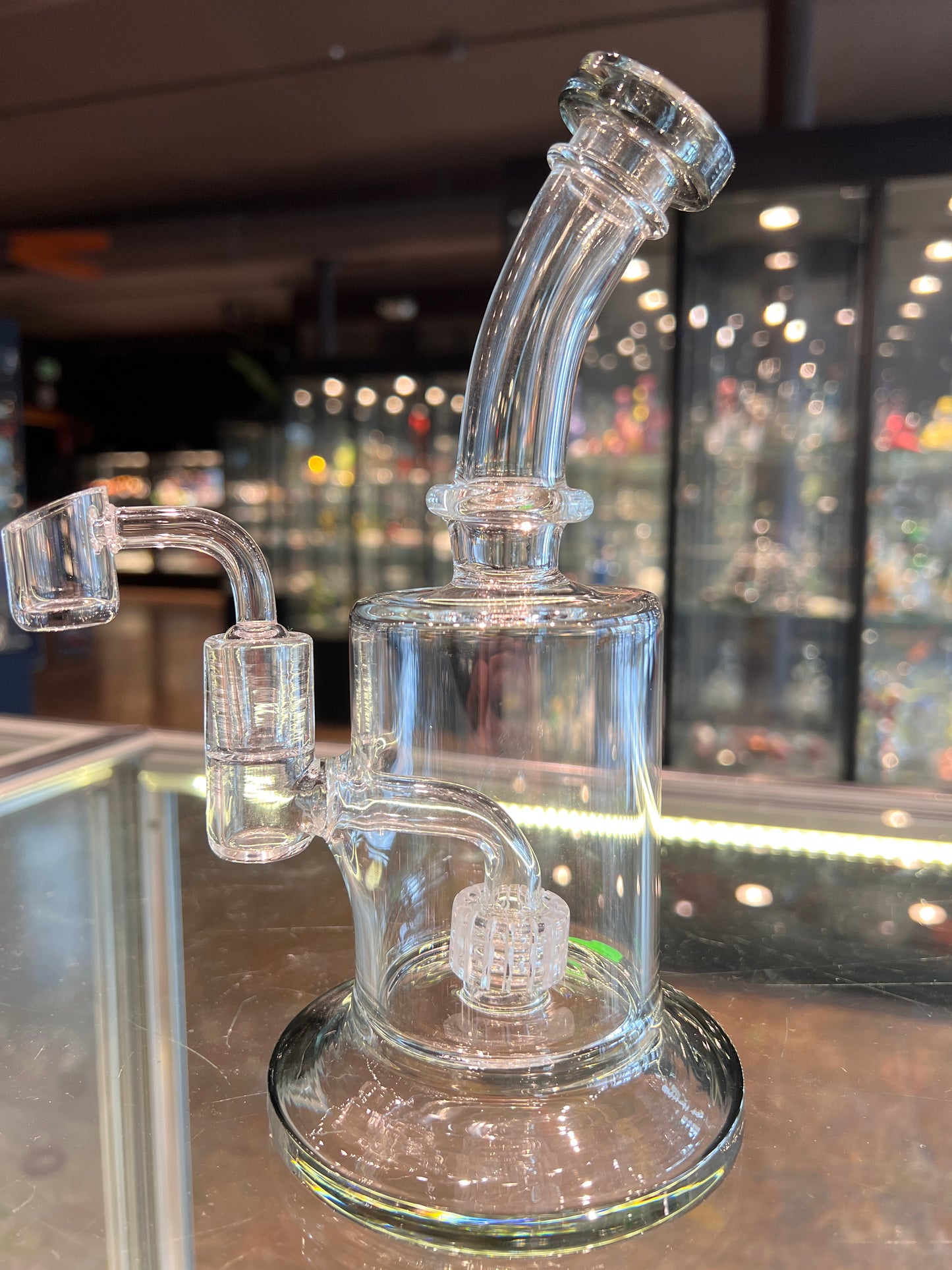 14MM Fat Can XL Rig with Grid Perc. (Choose Bowl or Quartz Banger)