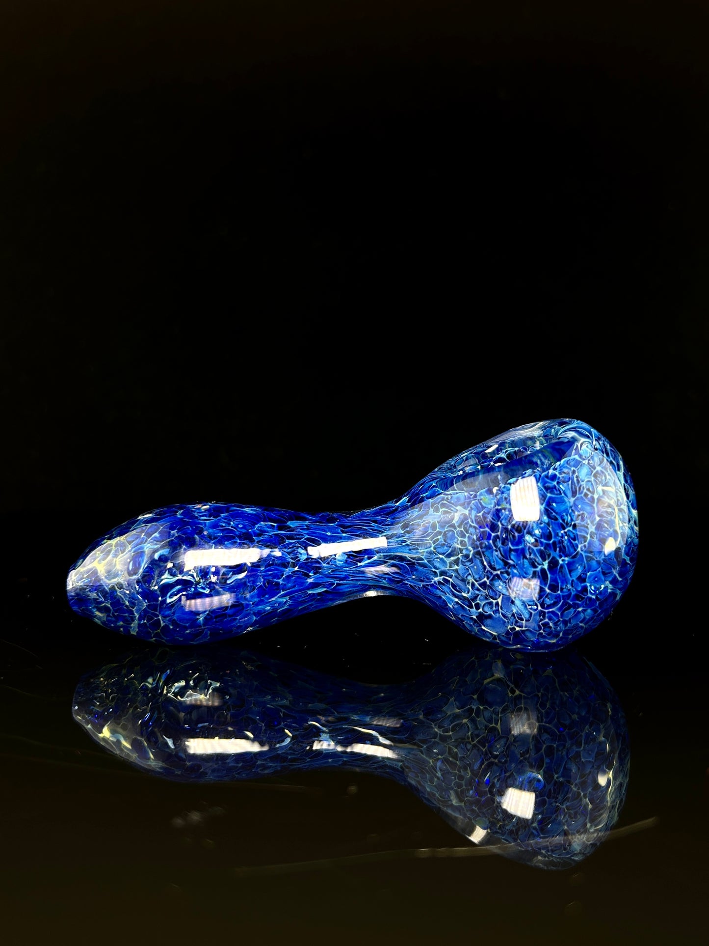 Fumed Inside Out Cobalt Blue Frit Spoon