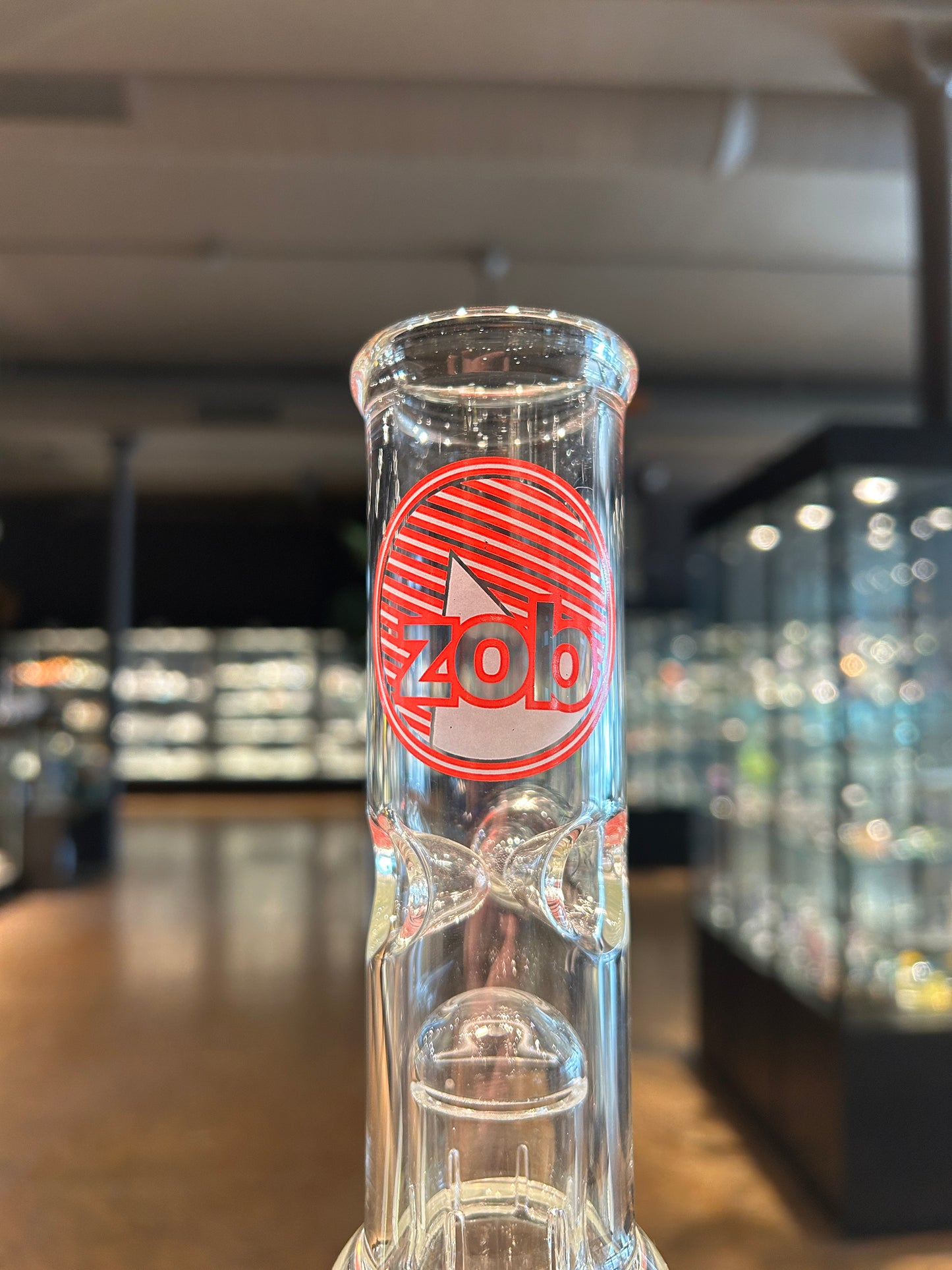 Zob UFO Straight Tube with Splash Guard, Ice Pinch, and Rasta Logo