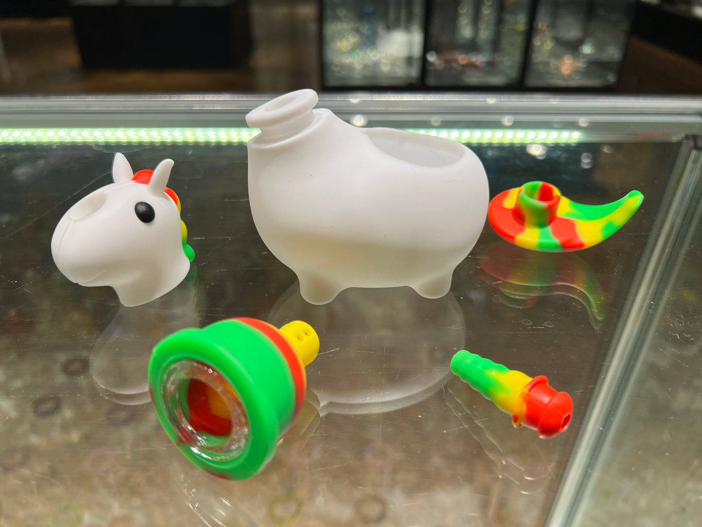 Silicone Unicorn Bubbler Pipe