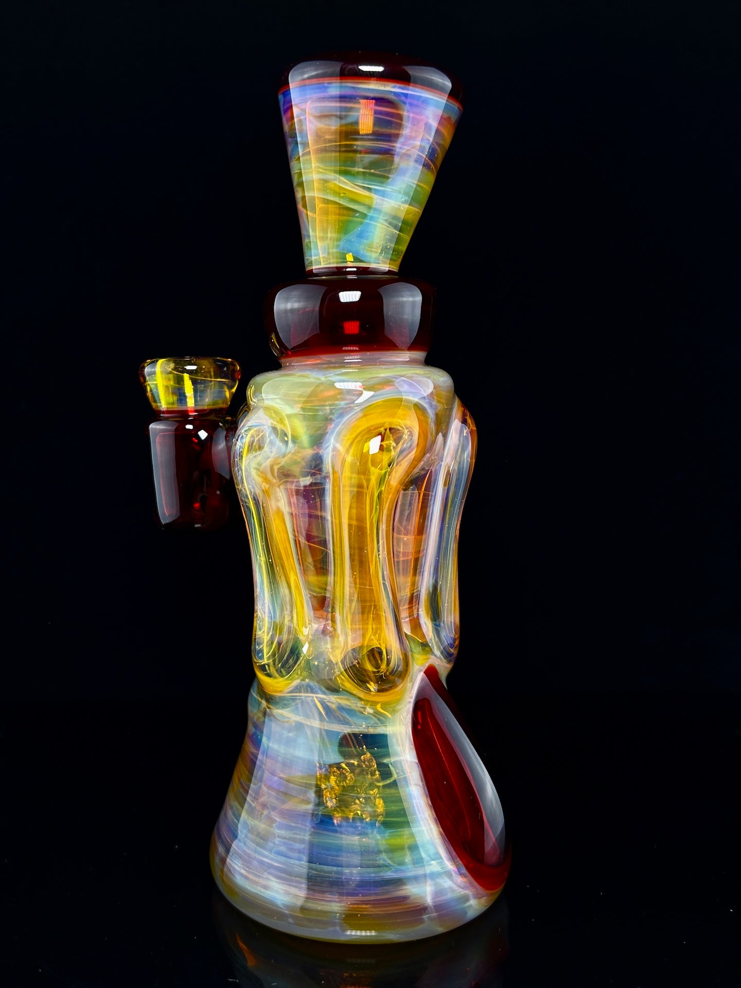 Rycrafted Quad Uptake Recycler in NorthStar NS9 and Pomegranate in 14MM