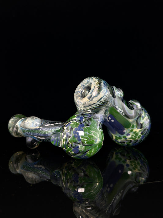 GlassBerry Cupcake Sidecar Bubbler in Purple Krush