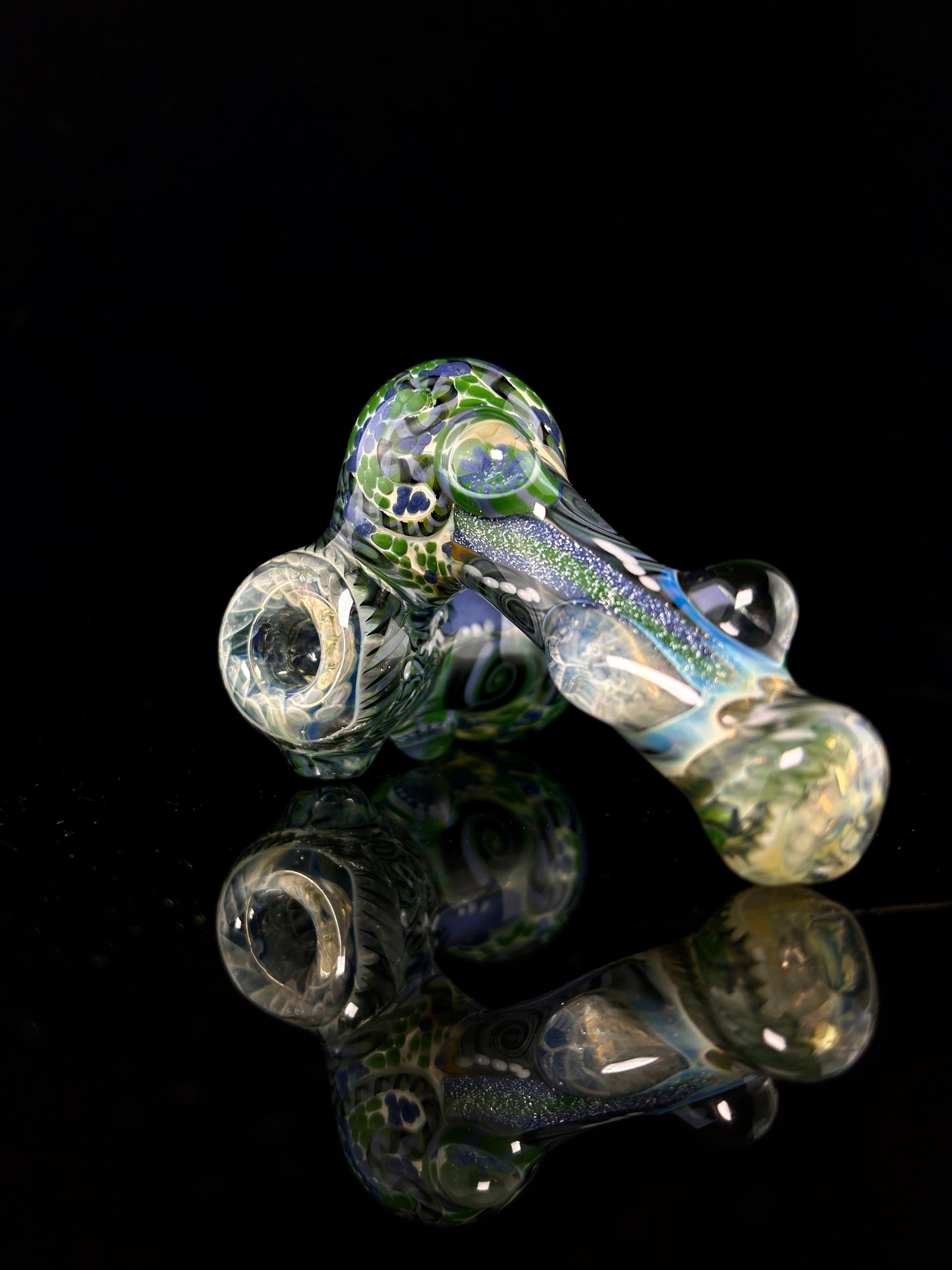 GlassBerry Cupcake Sidecar Bubbler in Purple Krush