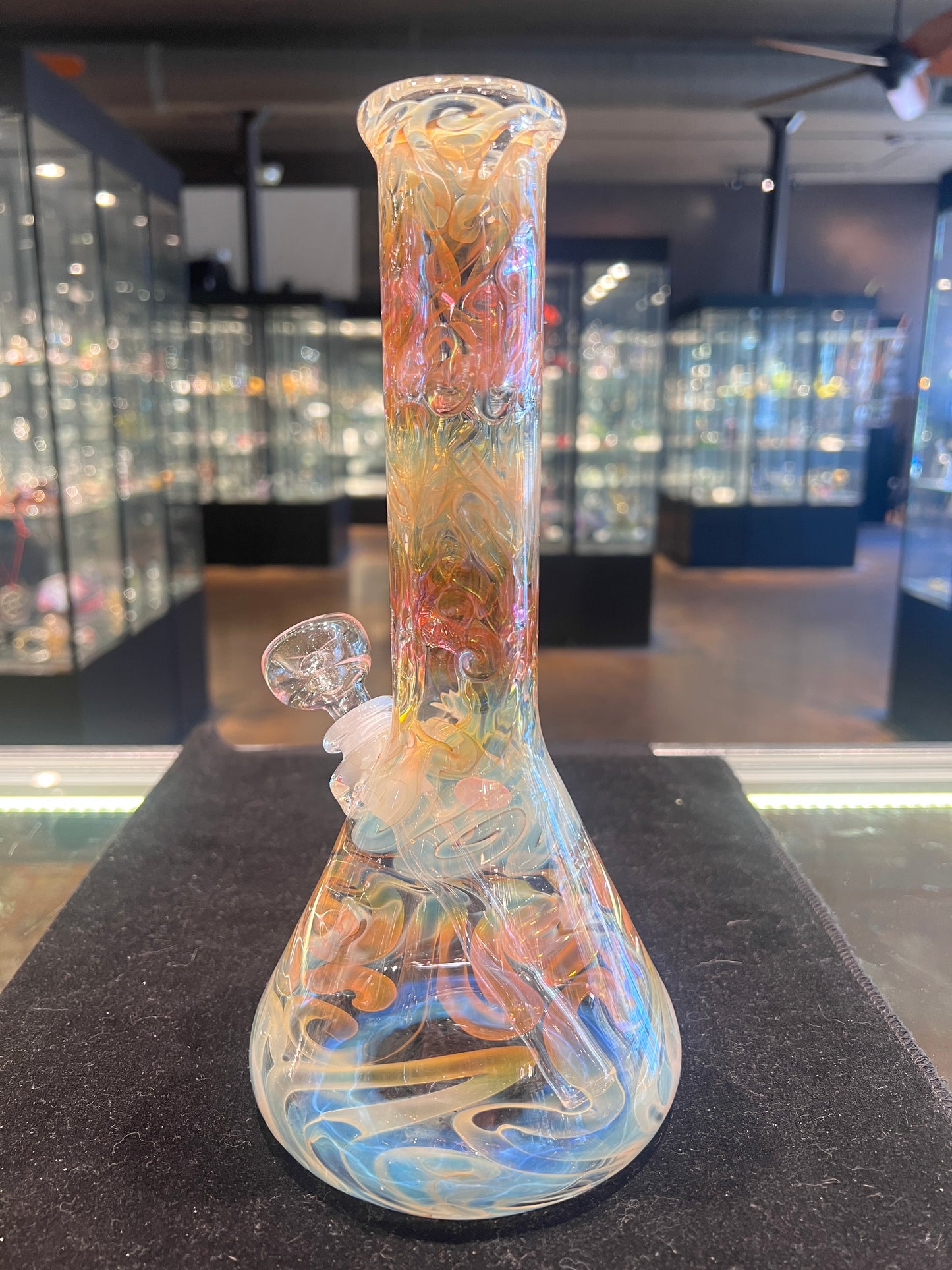 10" 38mm Full Fume Beaker by Mary Jane Glass