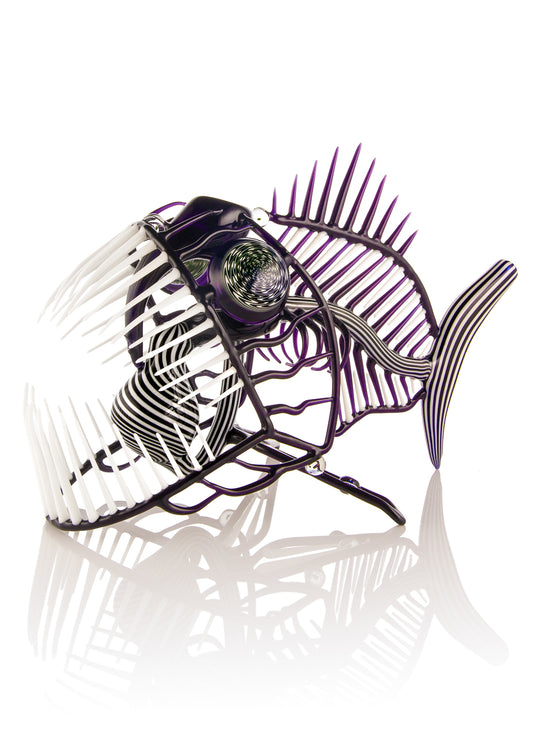 Black and White Angler Fish (Champs Flame-Off 1st Place Winner 2010) by Buck Glass