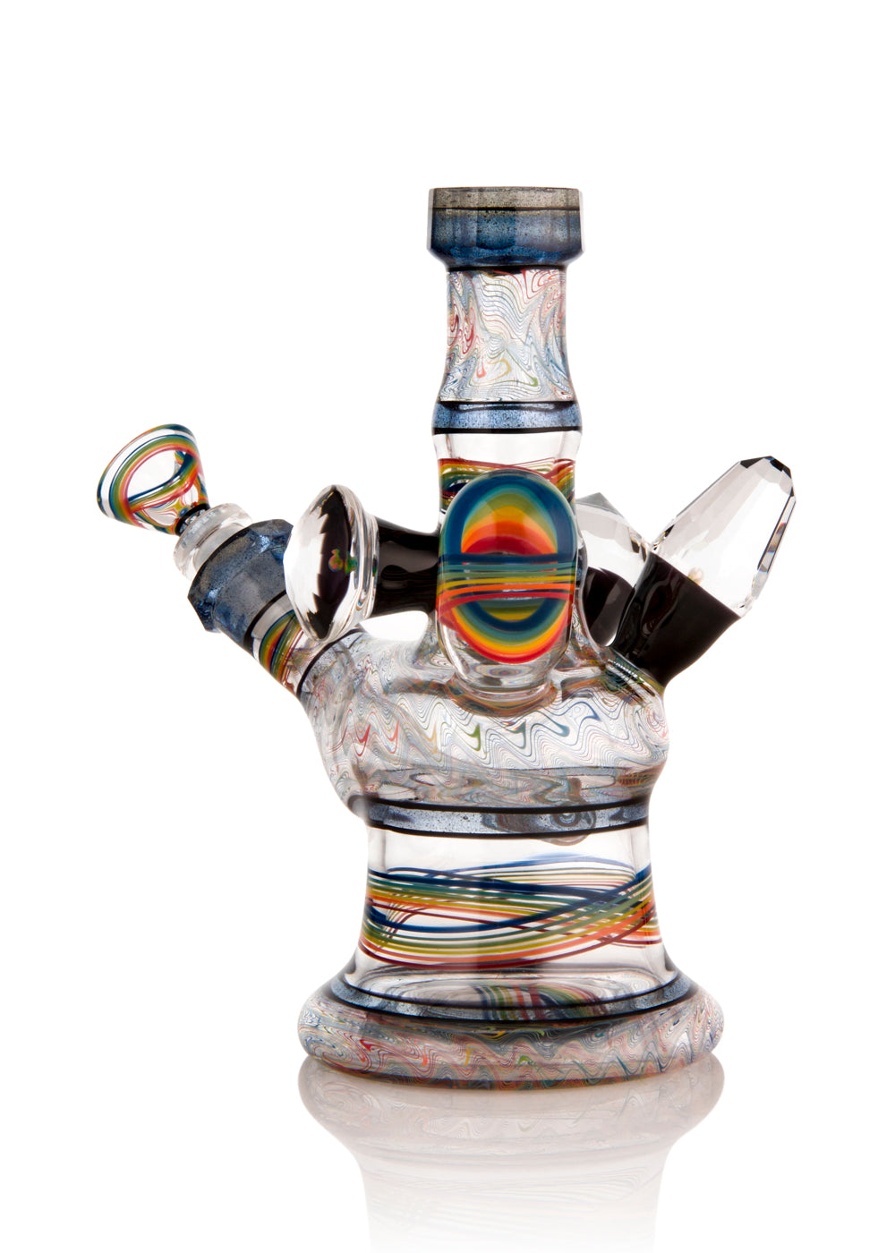 Rainbow Atypical Reticello Mini Tube Collaboration by Cowboy and The Kid