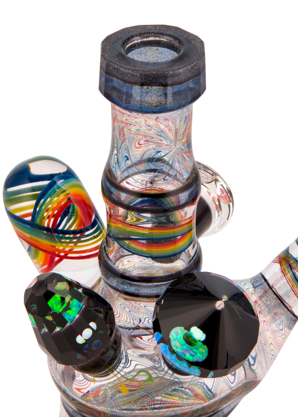 Rainbow Atypical Reticello Mini Tube Collaboration by Cowboy and The Kid