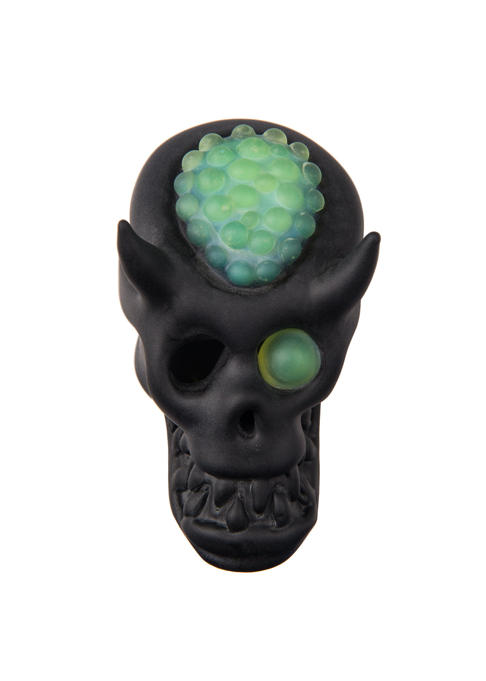 Blasted Devil Skull Pendant in Slyme and Black by Aquariust