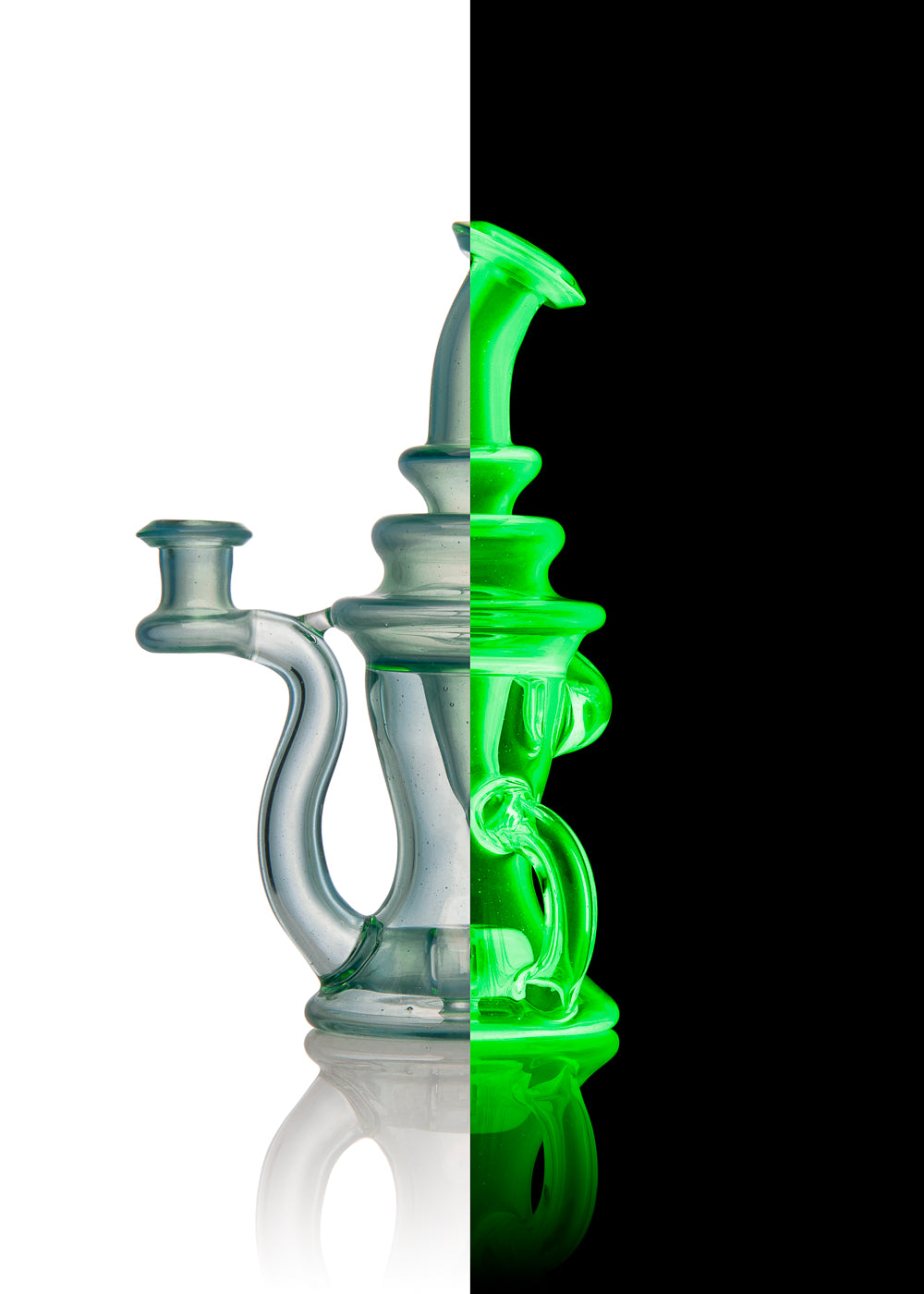 Illuminati Over Aqua Azul and Raindrop Klein Recycler by Chip G.