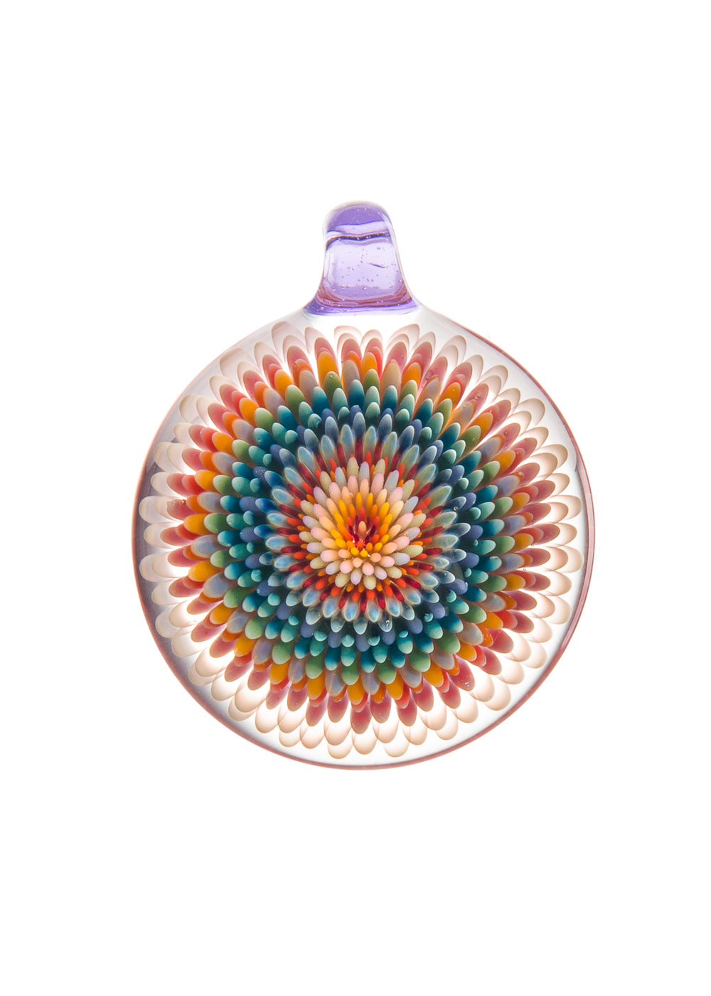 Rainbow Dot Implosion Pendant by Haruka Ohashi