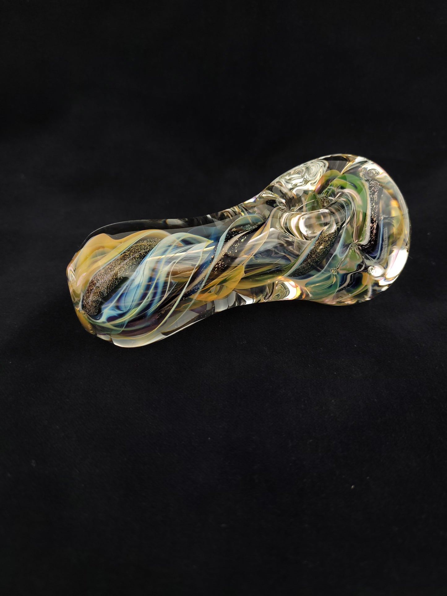 Medium Fumed and Dichro Steezy Thick Spoon