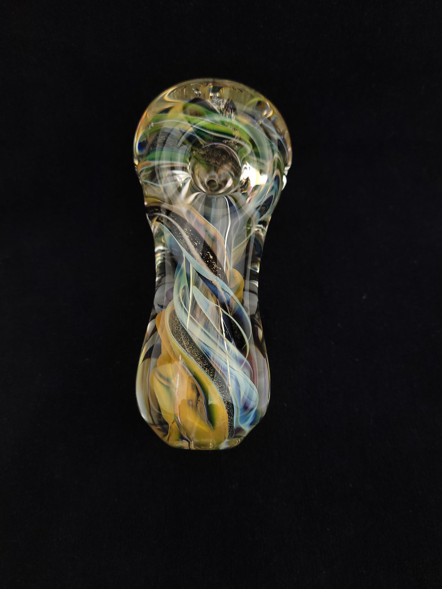 Medium Fumed and Dichro Steezy Thick Spoon