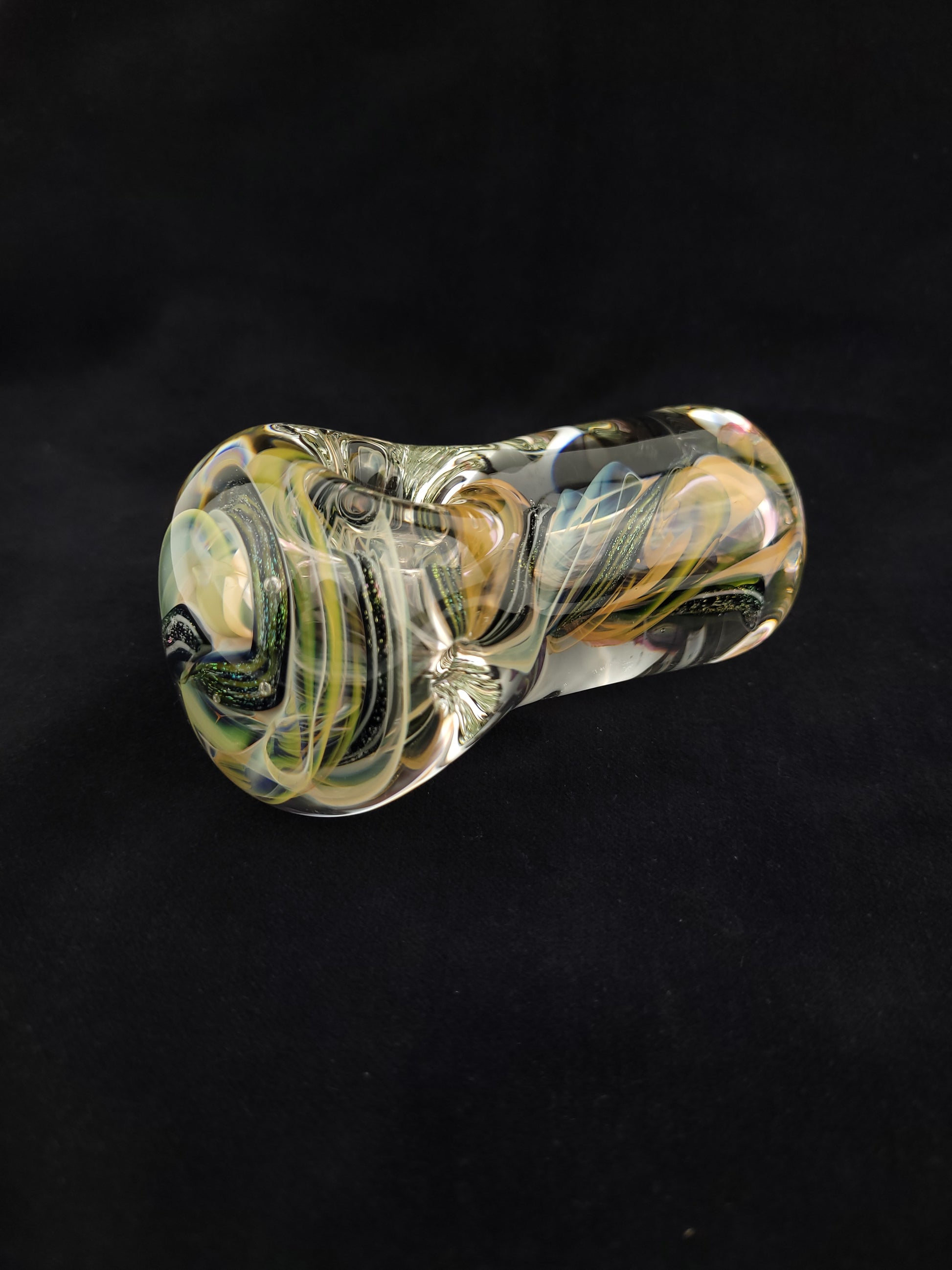 Large Fumed and Dichro Steezy Thick Spoon