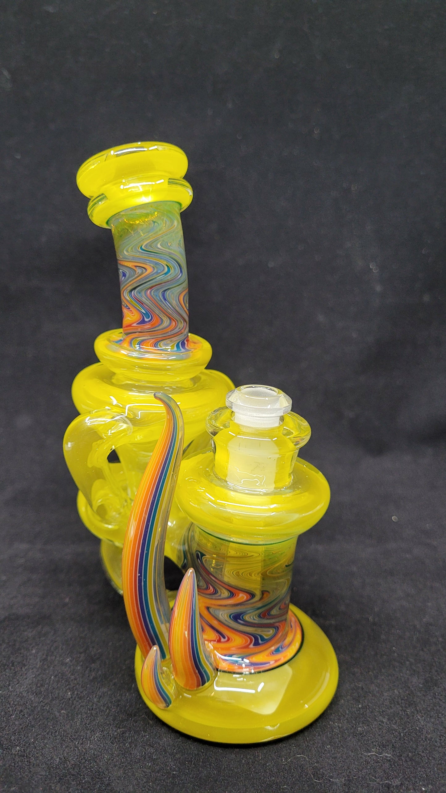 Mini ReBubblers W/ Line Work, Horns & Marble by CRUX GLASS