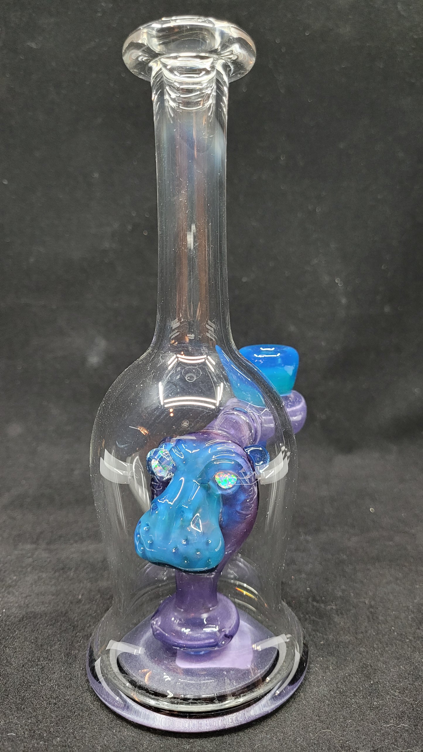 Straight Clear Hippo Tubes by CRUX GLASS