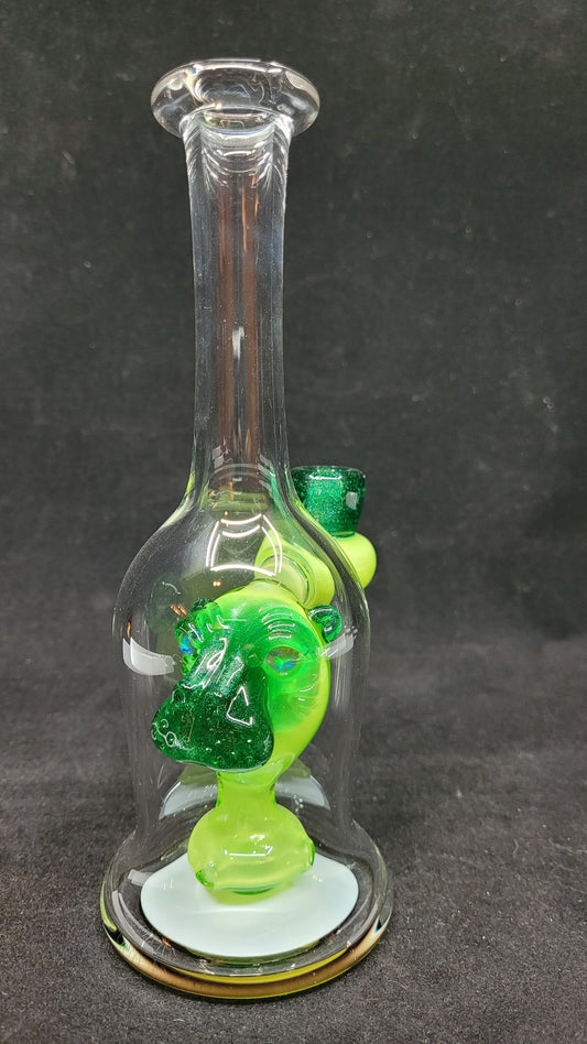 Straight Clear Hippo Tubes by CRUX GLASS