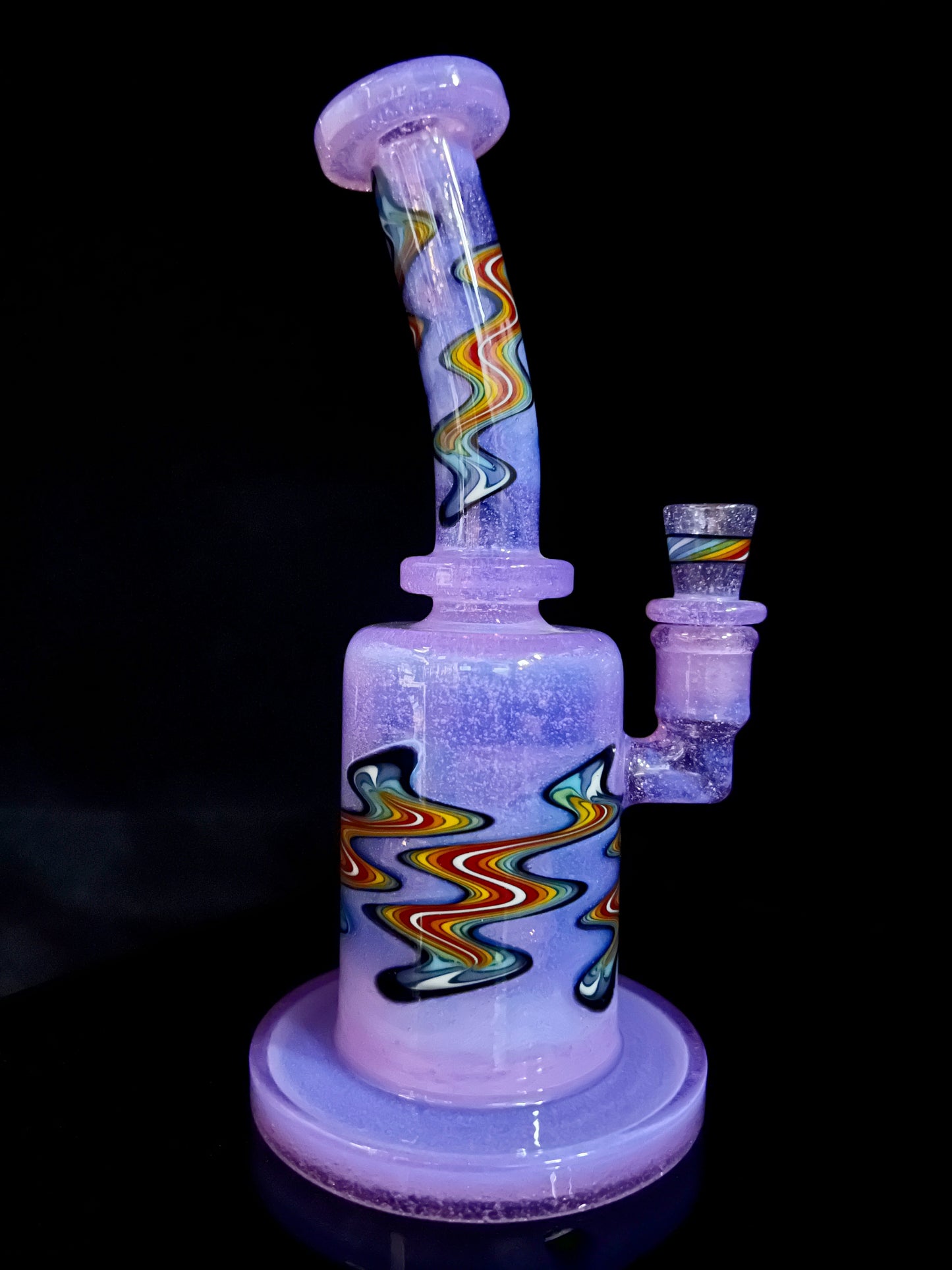 Ill Glass Custom Flux Capacitor in Pink W/ Rainbow