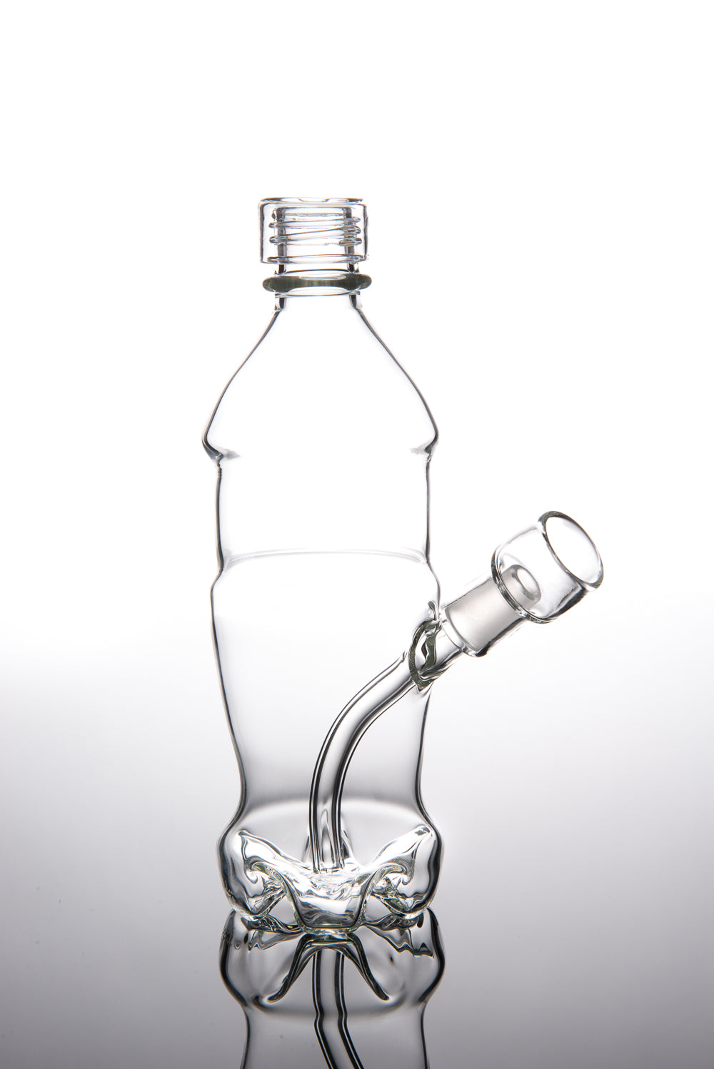 Clear Coke Bottle Vapor Bubbler with Carb Cap by Eskuche