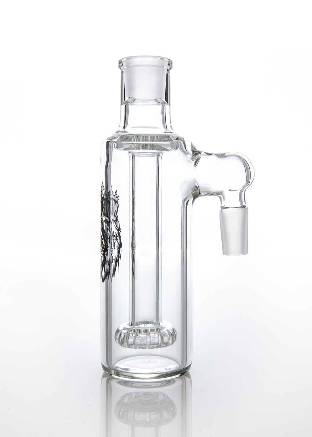 MGW 14mm 90Â° Cirq Ashcatcher with Platinum and Black Logo