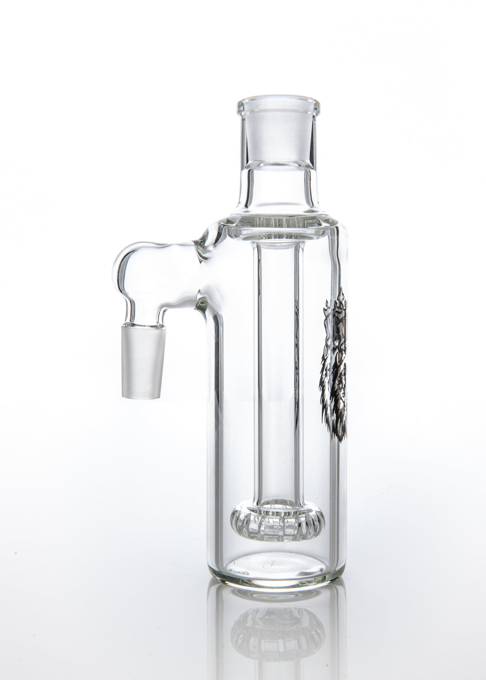 MGW 14mm 90Â° Cirq Ashcatcher with Platinum and Black Logo