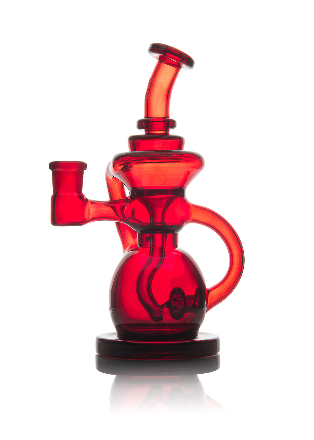 Ill Glass Custom 14mm Female Satellite Recycler in Pomegranate