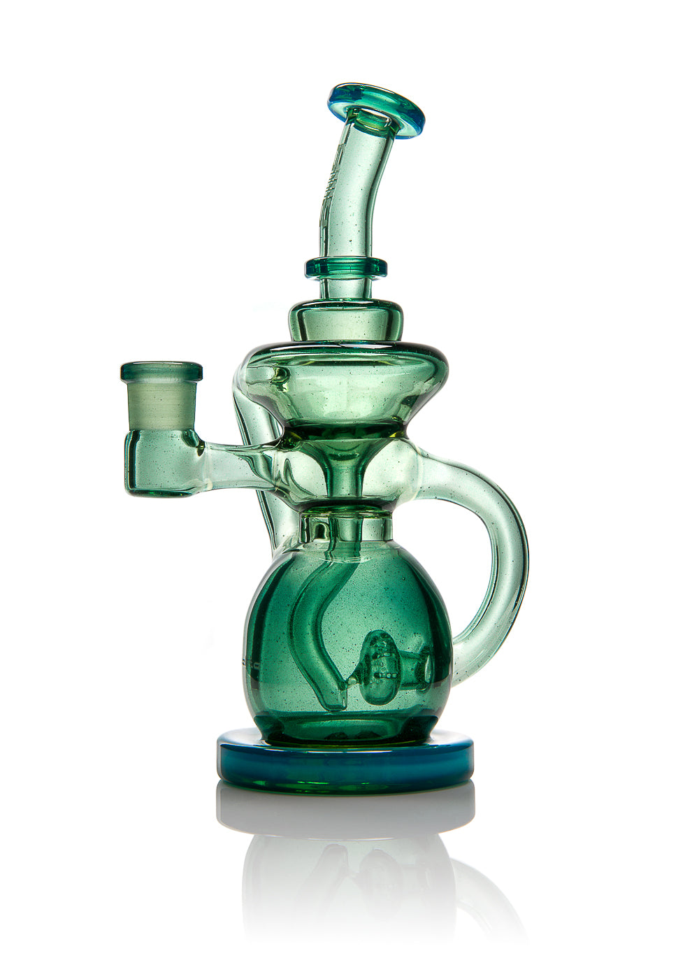 Ill Glass Custom 14mm Female Satellite Recycler in Meta-Terrania and Subliminal Sparkle